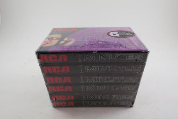Vintage Sealed Cassette Tape 6 Pack RCA 60 Minute 6 Pack Brand New NOS Still Sealed