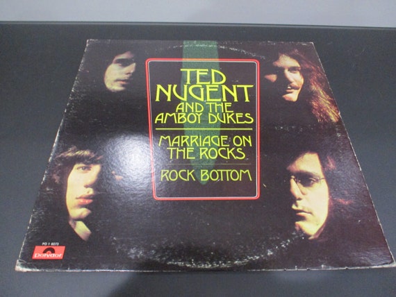 Vintage 1970 Vinyl LP Record Ted Nugent & The Amboy Dukes Marriage on the Rocks Rock Bottom Near Mint Condition 63168