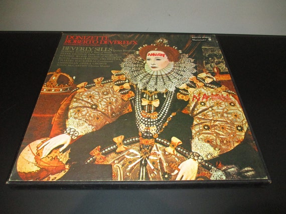 Vintage 1969 Vinyl LP 3 Record Box Set Donizetti* : Beverly Sills – Roberto Devereux (Elizabeth And Essex) Excellent Condition 67158