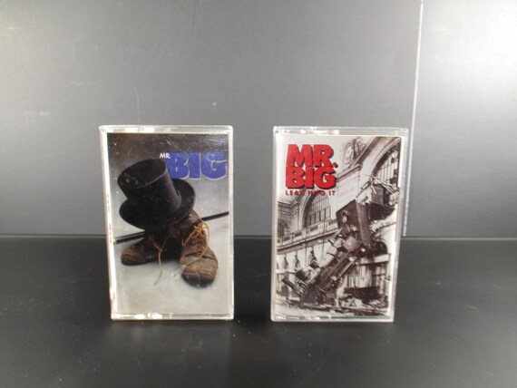 Vintage 1980's Mr Big Cassette Tapes Excellent Condition Self Titled and Lean Into It Sold Individually