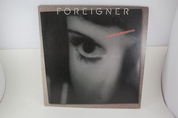 Vintage Foreigner Inside Information Vinyl LP Record, 1988