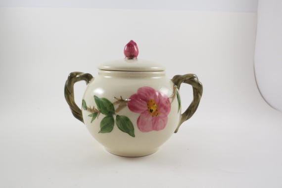 Franciscan Desert Rose Pattern Sugar Bowl with Lid Excellent Condition