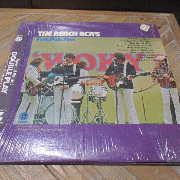 Vintage 1971 Vinyl LP Record The Beach Boys Fun Fun Fun Dance Dance Dance Excellent Condition 2 Record Set In Shrink 54330