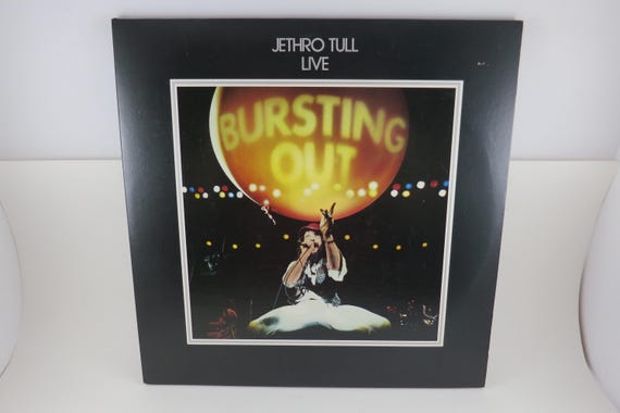 Vintage 1978 Jethro Tull Live Vinyl LP Record - Bursting Out