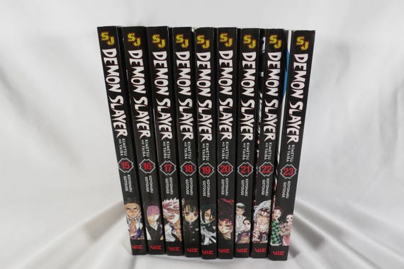 Demon Slayer Kimetsu No Yaiba Volumes 15-23 Nine Books