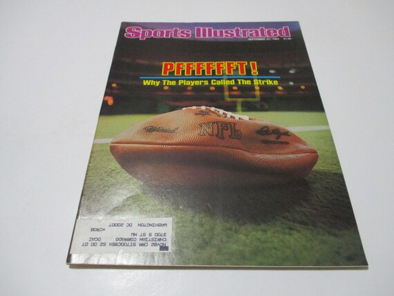 Vintage September 27, 1982 Sports Illustrated Magazine NFL Strikeout