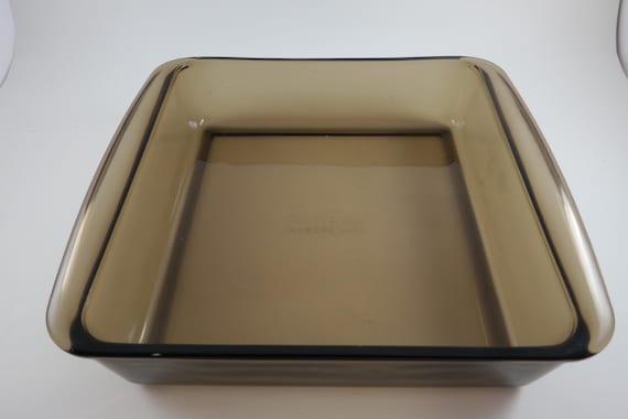 Vintage Brown Pyrex Square Casserole Dish: 21x21x5
