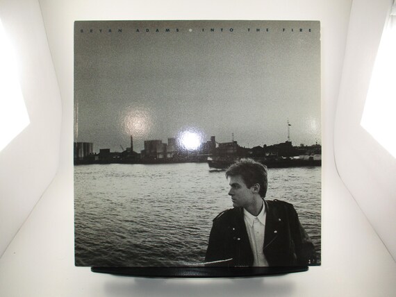 Vintage 1987 Vinyl LP Record Into the Fire Bryan Adams Excellent Condition Brown Translucent Vinyl Pressing 70045
