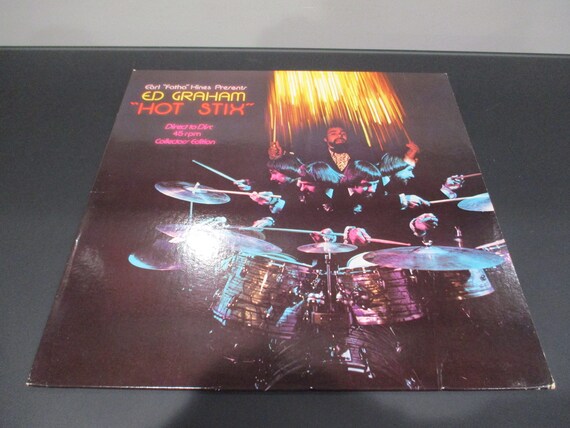 Vintage 1978 Vinyl LP Jazz Record FATHA Earl Fatha Hines Presents Ed Graham Hot Stix Condition M&K Direct to Disc Ltd Edition 63715
