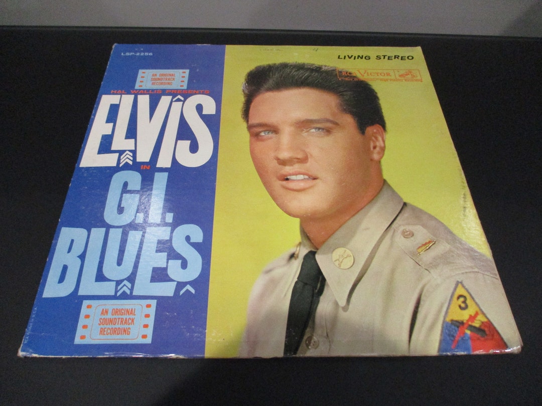 Vintage 1960 Vinyl LP Record Elvis Presley in GI Blues Living Stereo