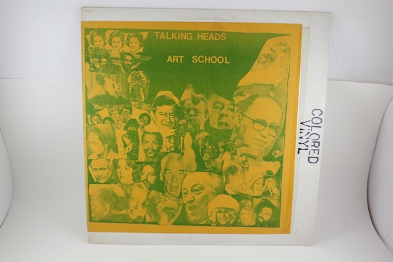 Vintage 1979 Talking Heads Vinyl LP: Art School Yellow Green Splatter Live Release