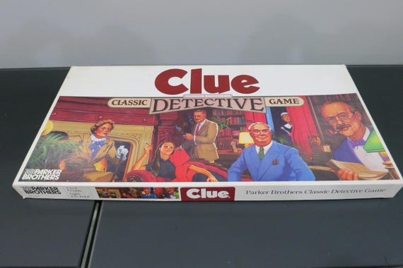 Vintage 1986 Clue Board Game: Classic Detective Parker Brothers, Complete