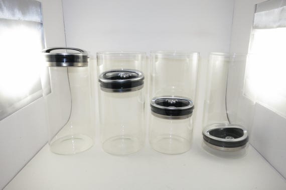 Williams Sonoma Evak Large Glass Canisters with Airtight Seals Sold Individually