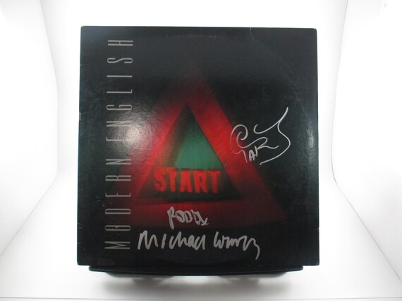 Vintage Modern English 'Stop Start' 1986 Signed Vinyl LP - JSA Certified
