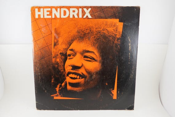 1971 Vinyl LP Record Hendrix Jimi Hendrix Unofficial Pressing Very Good Condition 71746