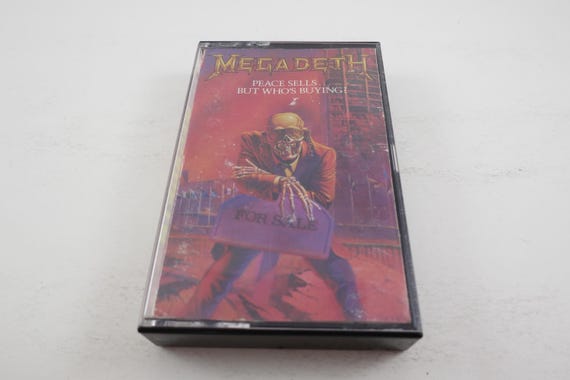 Vintage 1986 Heavy Metal Cassette Tape Peace Sells But Who's Buying?  Megadeth