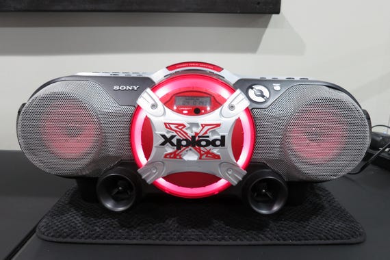 Vintage 1990's Sony X-Plod CD Radio Cassette Corder CFD-G505 Mega Boom Box Superior Sound