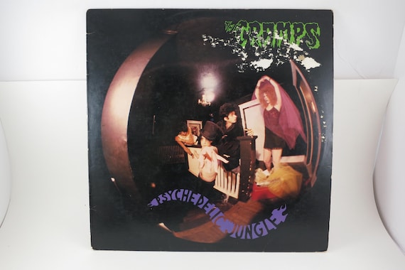Vintage 1981 Vinyl LP Record Psychedelic Jungle The Cramps Psychedelic Rock Original US Pressing EX