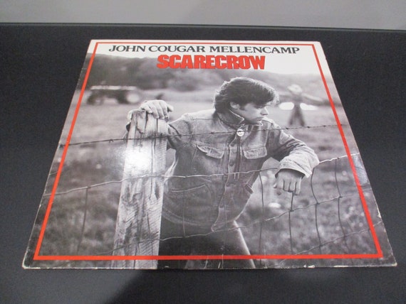 Vintage 1985 Vinyl LP Record John Cougar Mellencamp Scarecrow Excellent Condition 63173