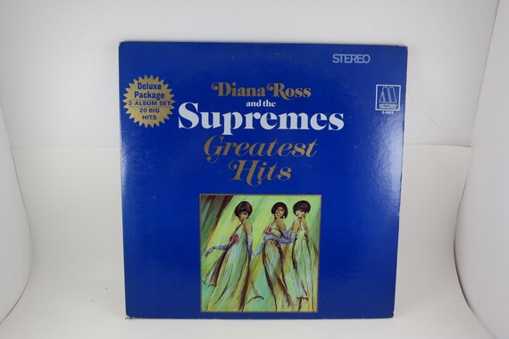 Vintage 1968 Diana Ross & The Supremes Greatest Hits Vinyl LP - Original Poster