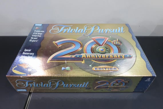 Vintage 2002 Trivial Pursuit 20th Anniversary Board Game NOS Still Factory Sealed