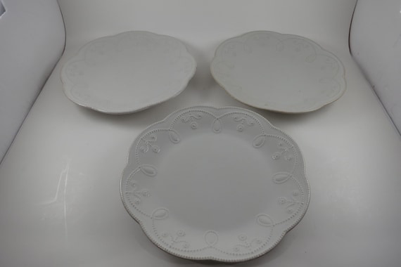 Set of Three Lenox French Perle 9 Inch Salad Plates