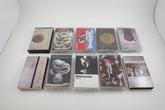 Vintage 1980's Whitesnake Cassette Tapes Excellent Condition Whitesnake Trouble Slide It In Slip of the Tongue More Sold Individually