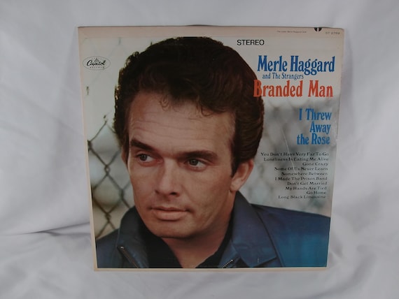 1969 Vinyl LP Record Merle Haggard Branded Man VG