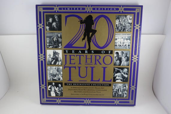 Vintage 1988 Jethro Tull CD Box Set: 20 Years Definitive Collection, Near Mint