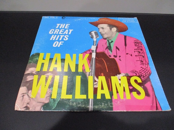 Vintage 1972 Vinyl LP Record The Great Hits of Hank Williams Volume One Two Record Set Very Good Condition 63589