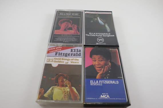 Vintage 80's/90's Ella Fitzgerald Jazz Cassette Tapes Memories 22 Golden Collection Cole Porter Songbook Sold Individually