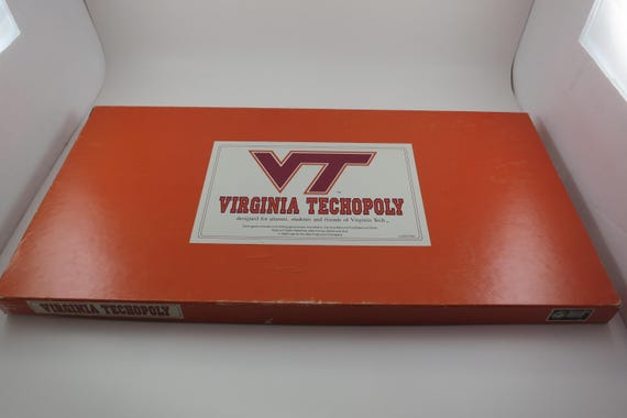 Virginia Techopoly Board Game: 1992 VT Hokies Edition