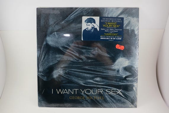 Vintage 1987 Vinyl EP Record George Michael I Want Your Sex Excellent Condition In Shrink Hype Sticker 66794