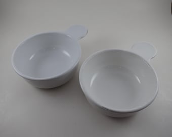 Pair of Vintage Corning P-150-B 550ml Grab It Bowls Heat N Serve