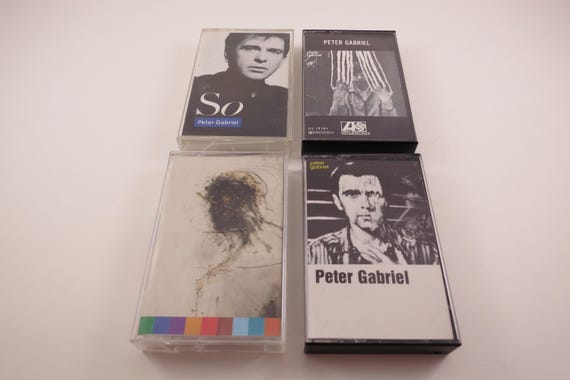 Vintage 1980's Peter Gabriel Cassette Tapes Self Titled Live Shaking The Tree So Sold Individually