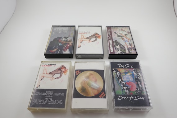 Vintage 1980's The Cars Cassette Tapes Excellent Condition Self Titled Shake It Up Candy O door to Door Sold Individually