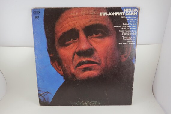 1970 Vinyl LP Record Johnny Cash Hello, I'm Johnny Cash Excellent Condition 360 Sound Stereo Pressing 72146