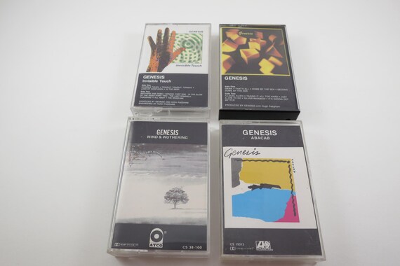 Vintage 1980's Genesis Cassette Tapes Excellent Condition Invisible Touch Live Abacab Three Sides Live Self Titled Sold Individually