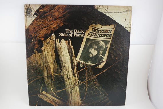 Vintage 1976 Vinyl LP Record Waylon Jennings The Dark Side of Fame