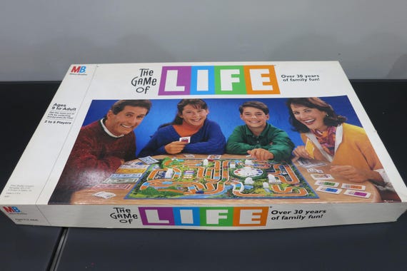 Vintage 1991 Milton Bradley Board Game No 4000 The Game of Life 100% Complete