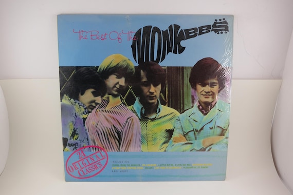 Vintage 1986 Vinyl LP Record Then & Now The Best of The Monkees Excellent In Shrink