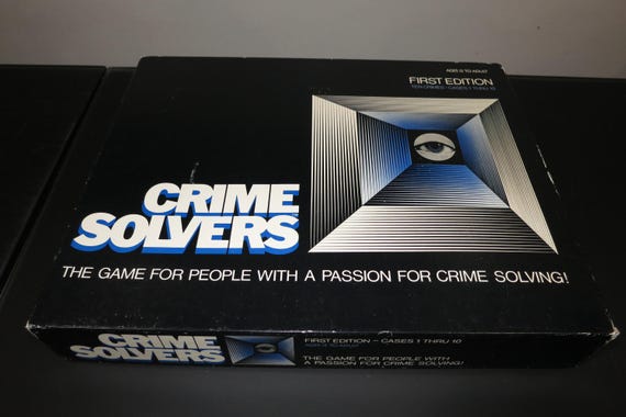Vintage 1986 Crime Solvers Game Maruca 1986 Detective Mystery 100% Complete First Edition