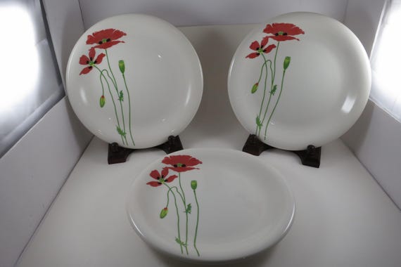 Set of 3 La Primula Furio Italy 10 3/8 inch Dinner Plates
