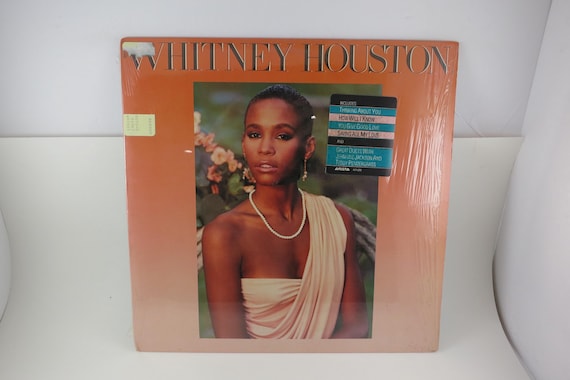 Vintage 1985 Whitney Houston Vinyl LP: Self Titled, Shrink Hype Brown Translucent Vinyl NM