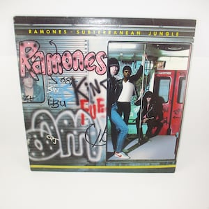 Vintage Ramones Subterranean Jungle Vinyl Record LP 1983