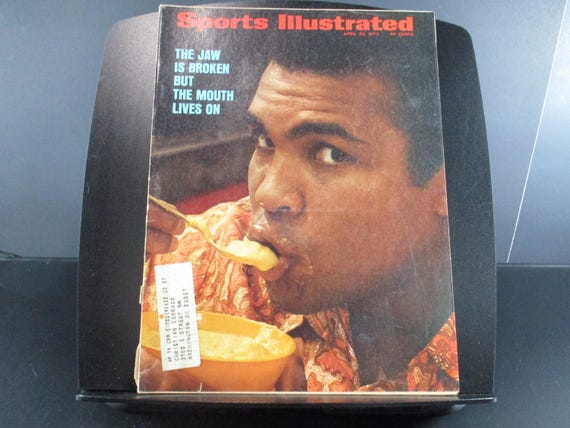 Vintage April 23, 1973 Sports Illustrated Magazine Muhammad Ali Broken Jaw Very Good Condition