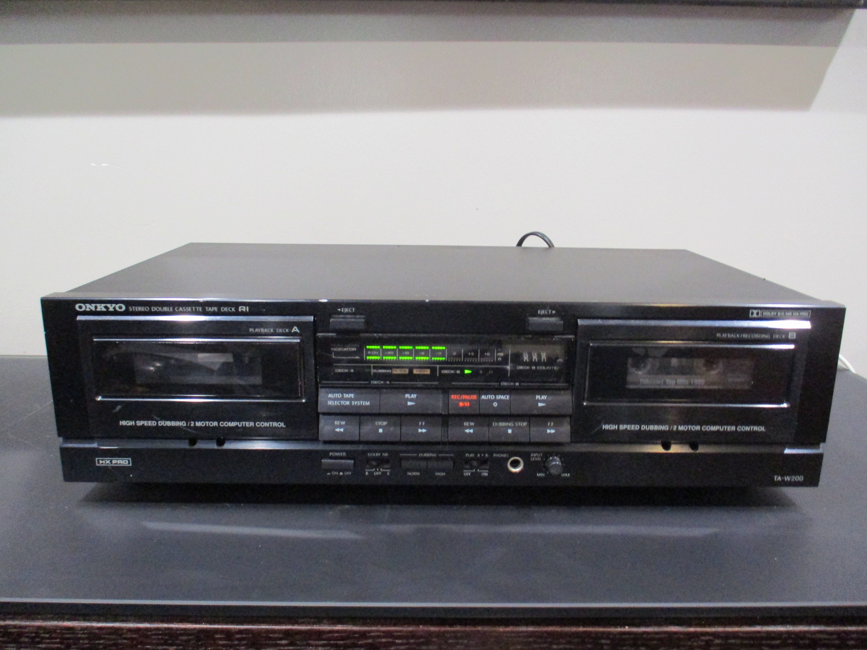 ＴＯＡ　STEREO DOUBLE CASSETTE DECK ＦＤ-20 Toa FD-20 Double Cassette Deck Used, Auto Reverse, Record