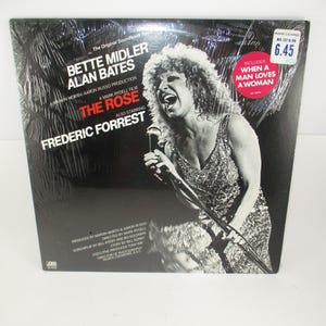 Vintage 1979 Bette Midler &#39;The Rose&#39; Vinyl LP Soundtrack