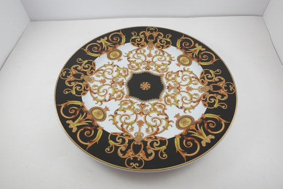 Gorgeous Rosenthal Versace Barocco 12 Inch Round Serving Plate 1994 Pristine Condition