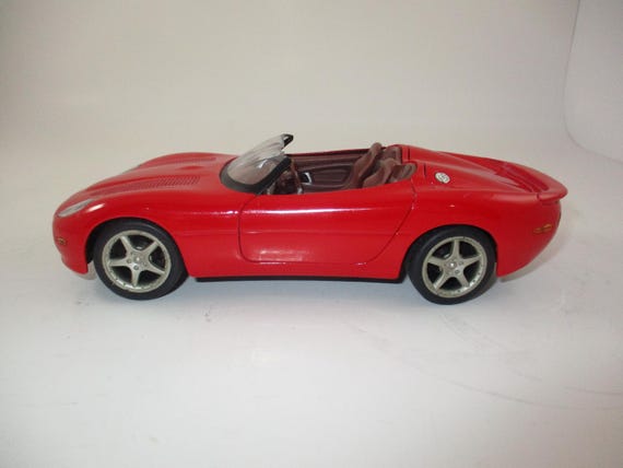 Vintage Bright Red 1/24 Scale Jaguar XK180 Convertible Right Hand Drive Excellent Condition